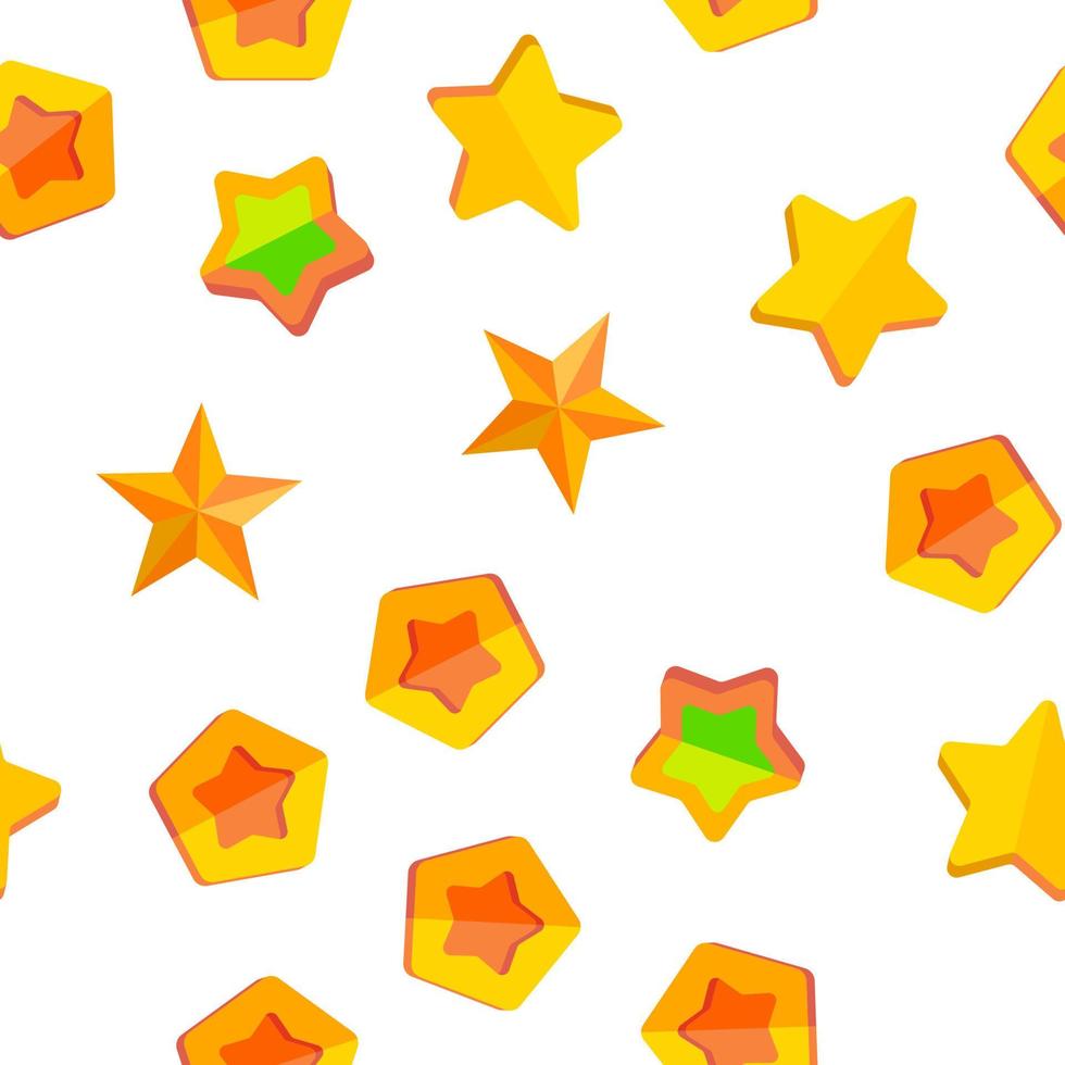 estrella, icono, conjunto, vector, seamless, patrón vector