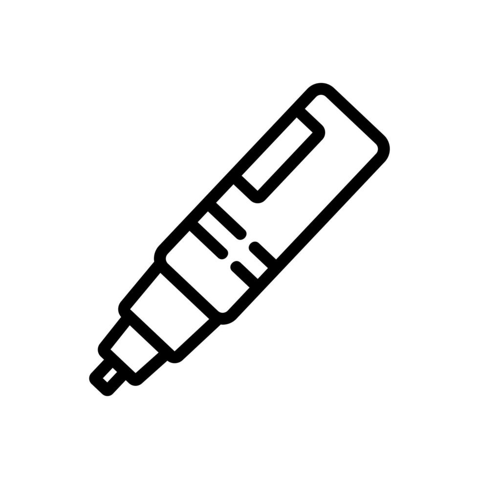 3d pen engineering device icon vector outline illustration