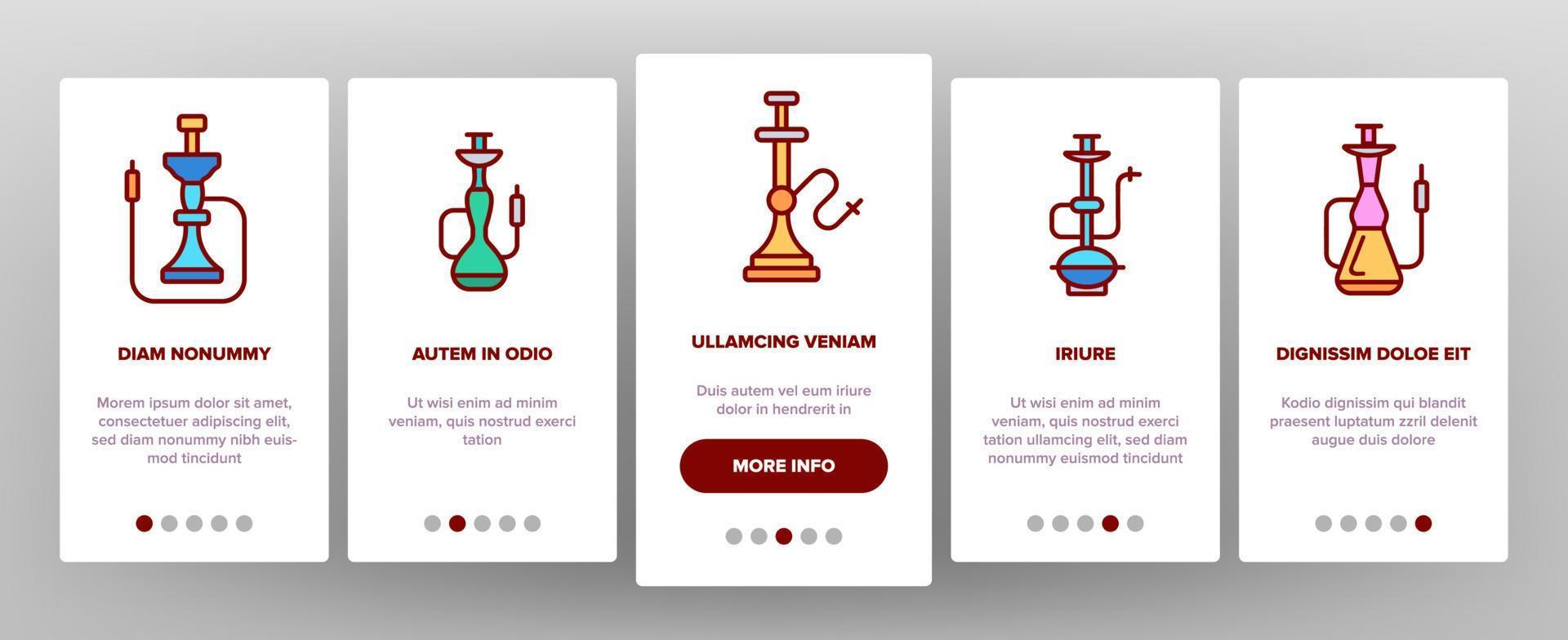 Hookah, Smoking Device Vector Onboarding