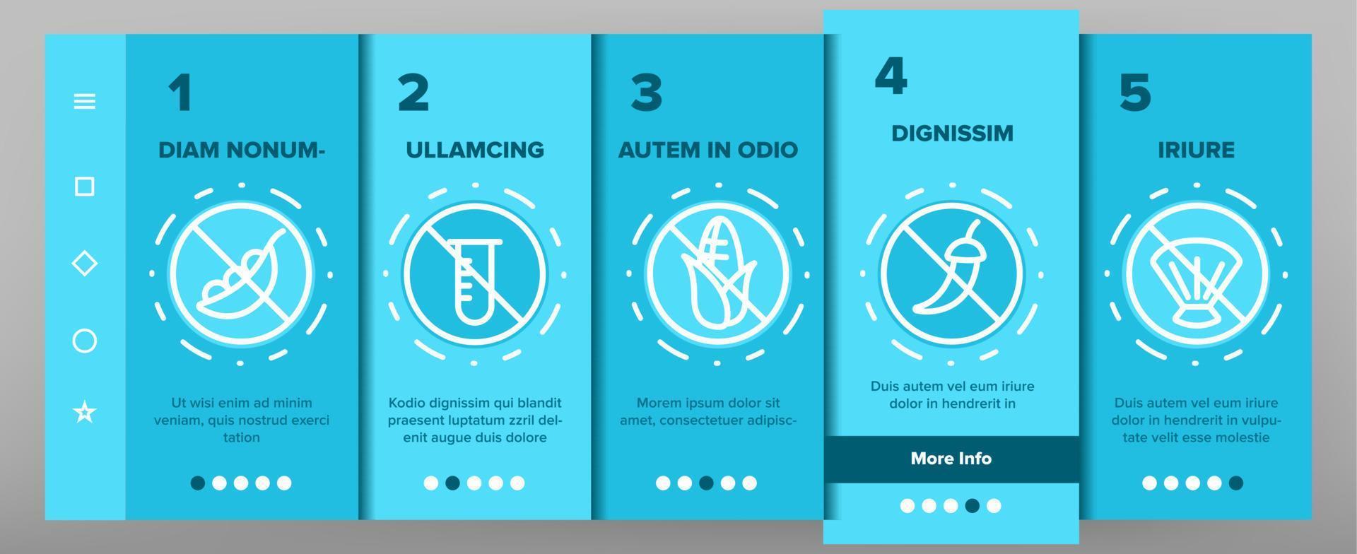 Allergen Free Food Vector Onboarding