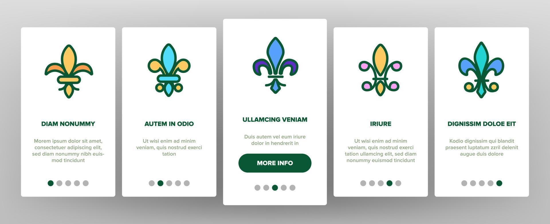 Fleur De Lys, Royalty Linear Vector Onboarding