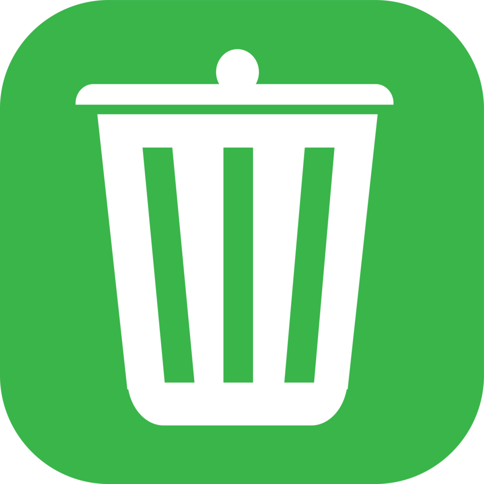 Trash can recycle bin icon png