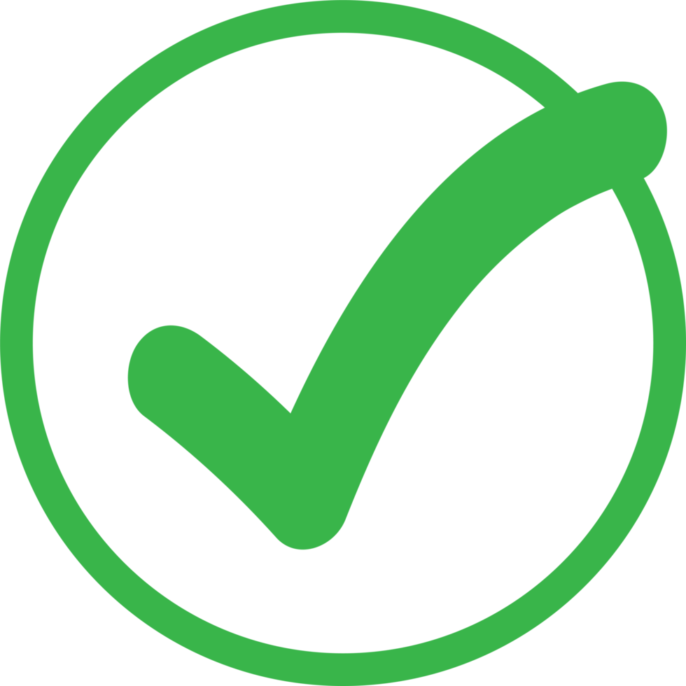 Tick icon accept approve sign design png