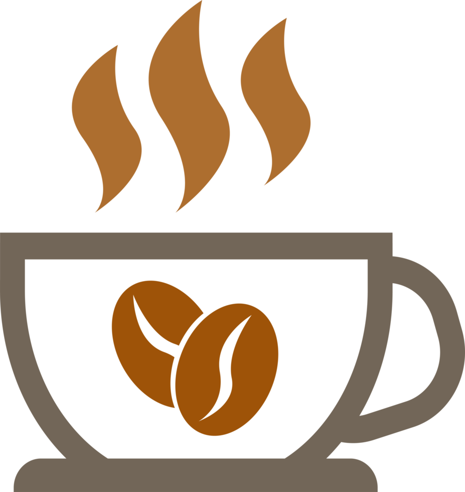 disegno di simbolo del segno dell'icona del caffè png