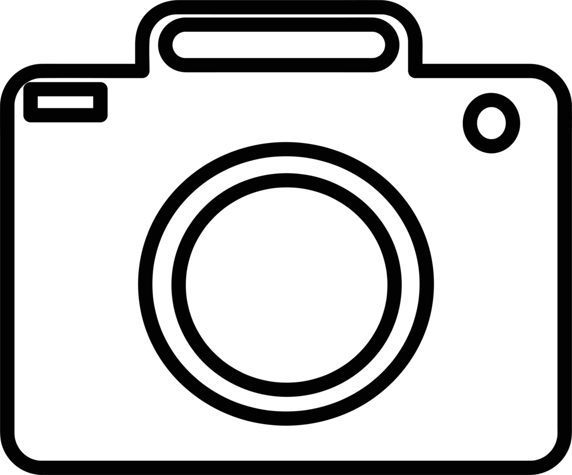 design de símbolo de sinal de ícone de câmera png