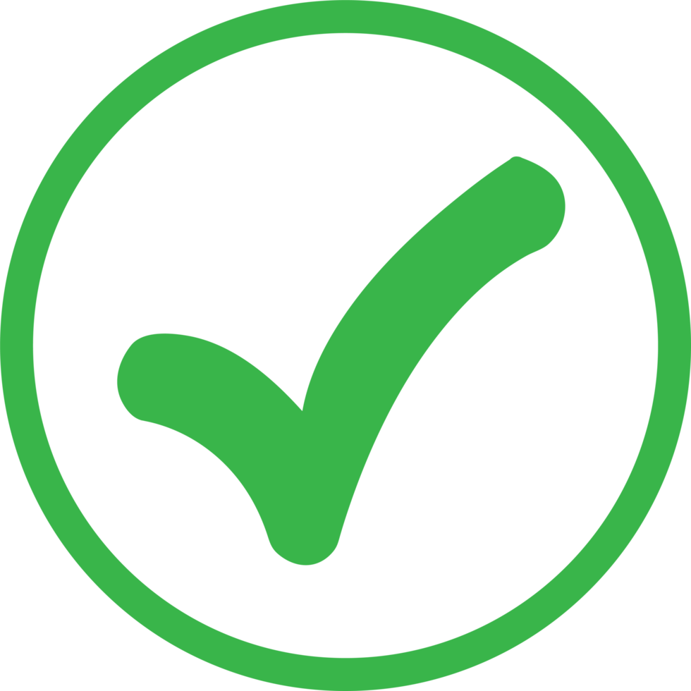 Tick icon accept approve sign design png