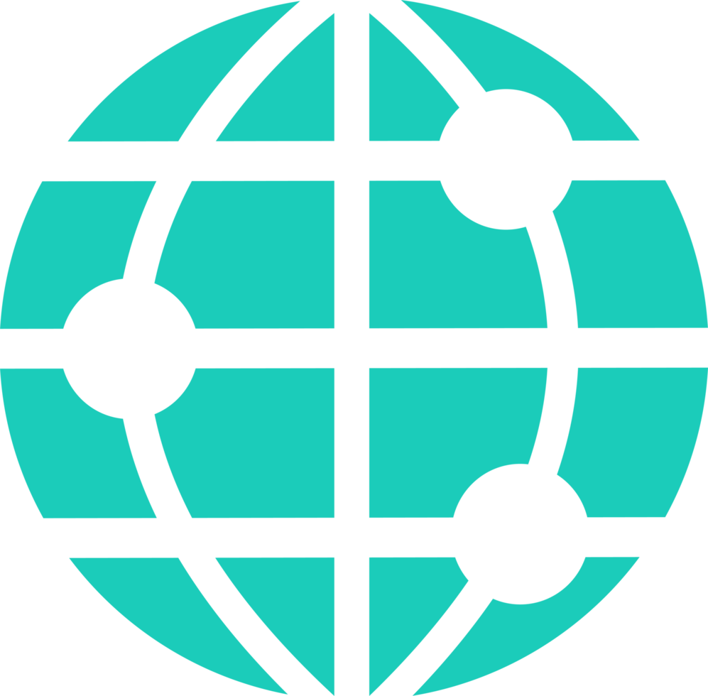 design de símbolo de sinal de ícone de globo png