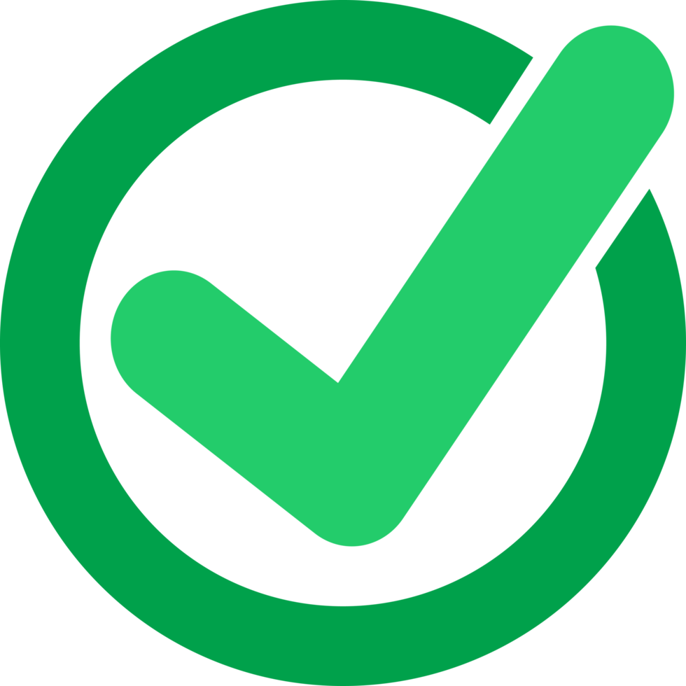 check mark icon sign design png
