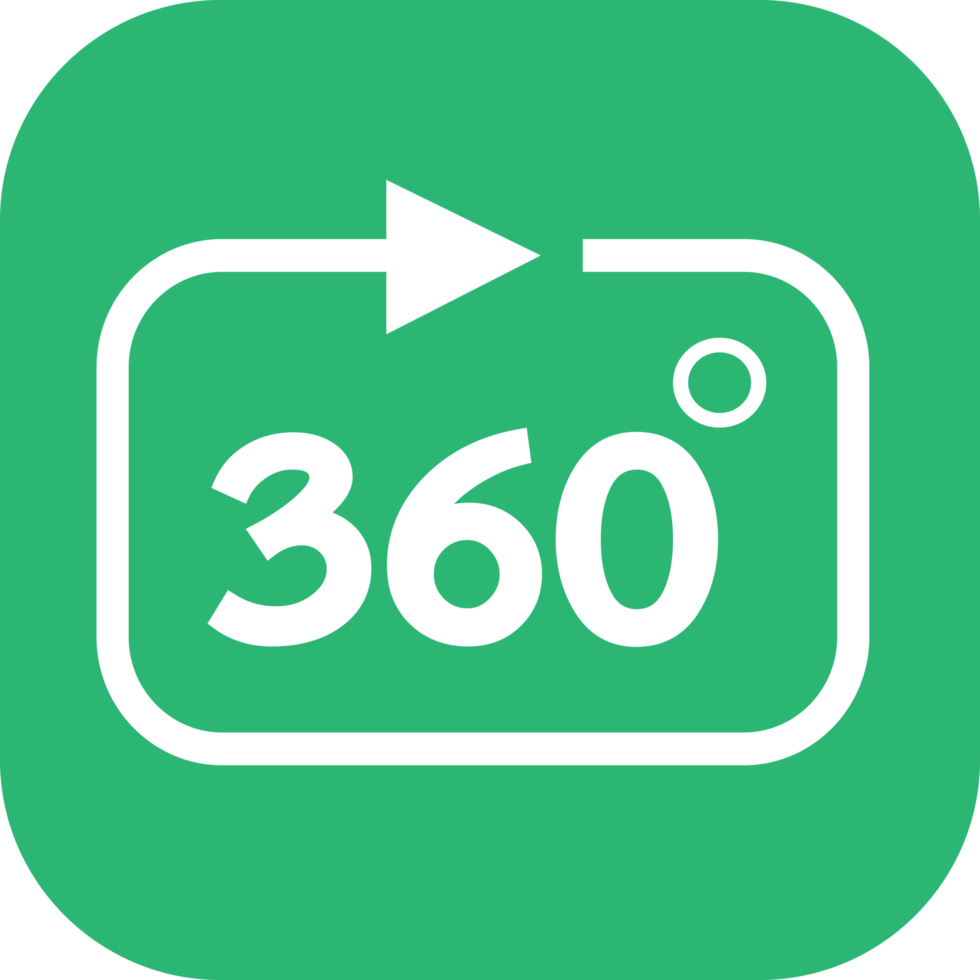 360 graden pictogram teken symbool ontwerp png