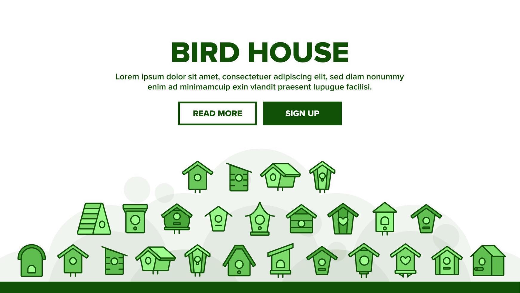 Bird House Landing Header Vector