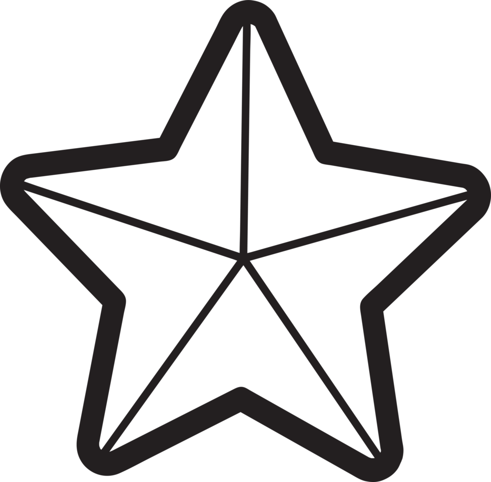 Star icon sign symbol design png