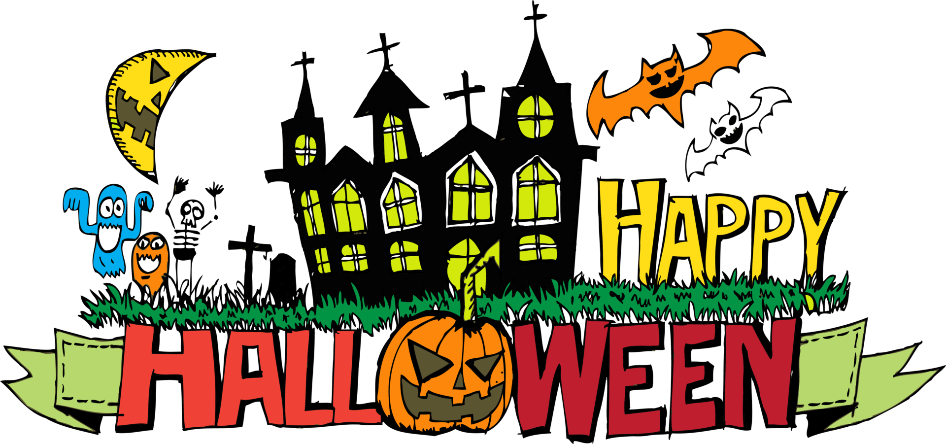 Happy Halloween icon theme and halloween background sign 10145908 PNG