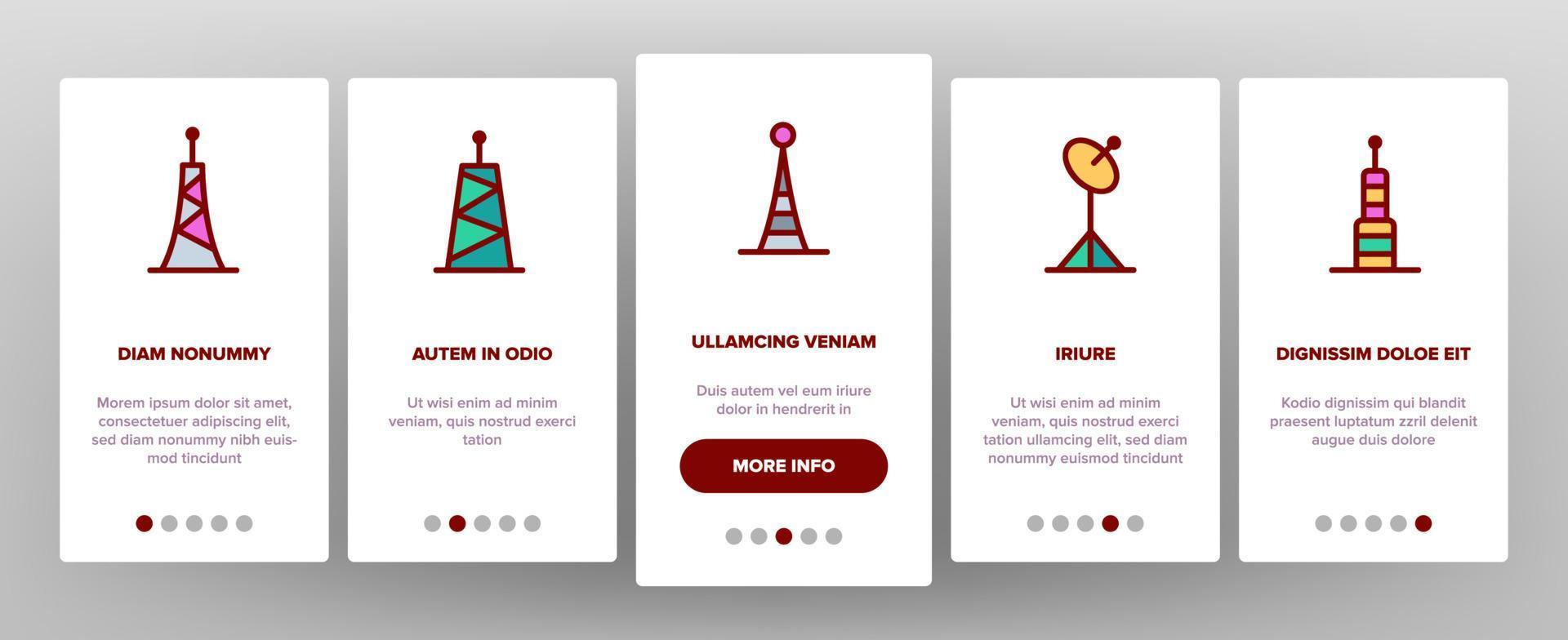 Radio Towers And Masts Vector Onboarding