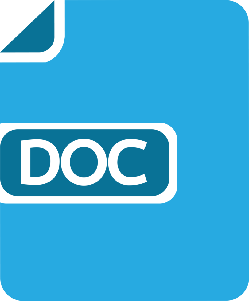 Document file icon. Paper doc sign png