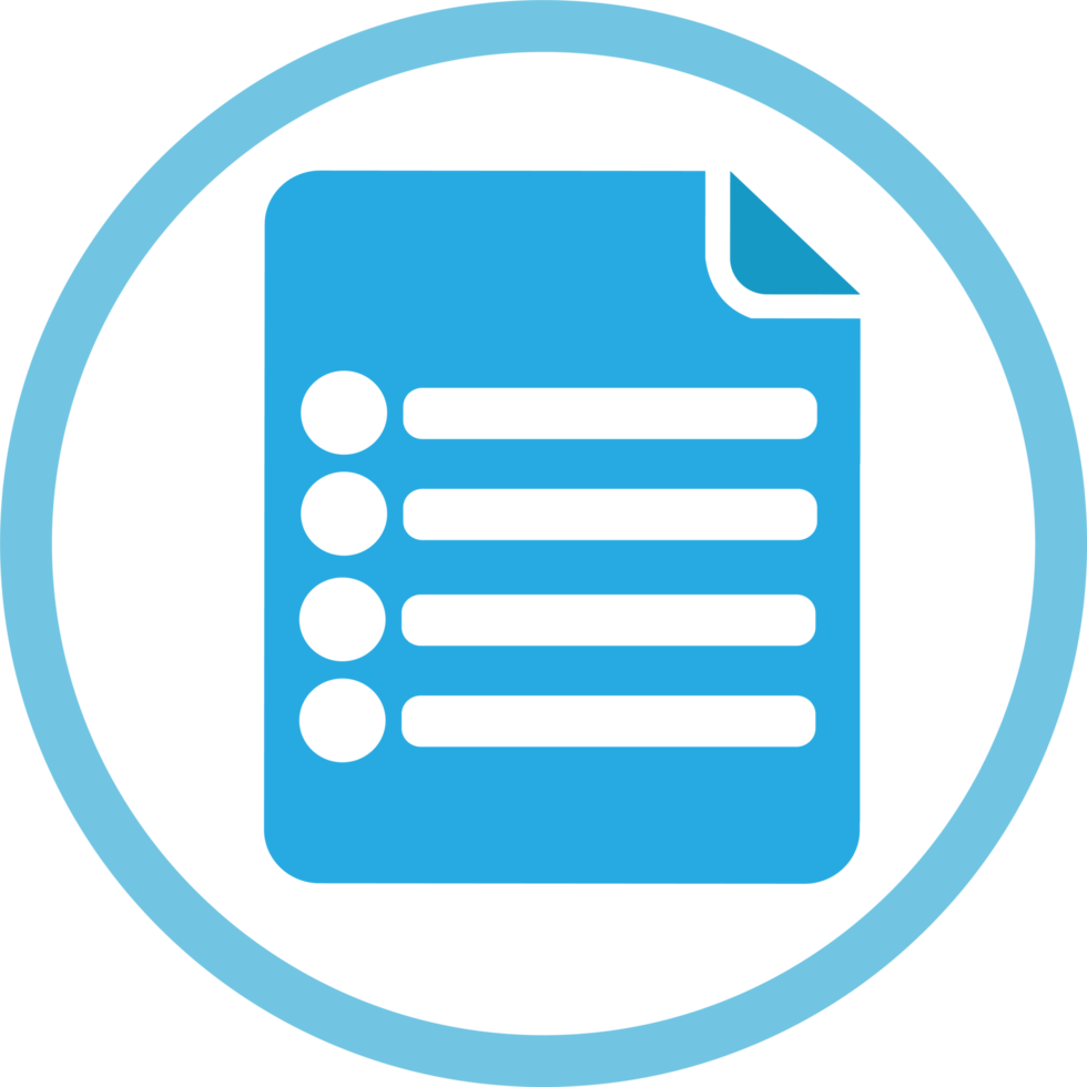 Document file icon. Paper doc sign png