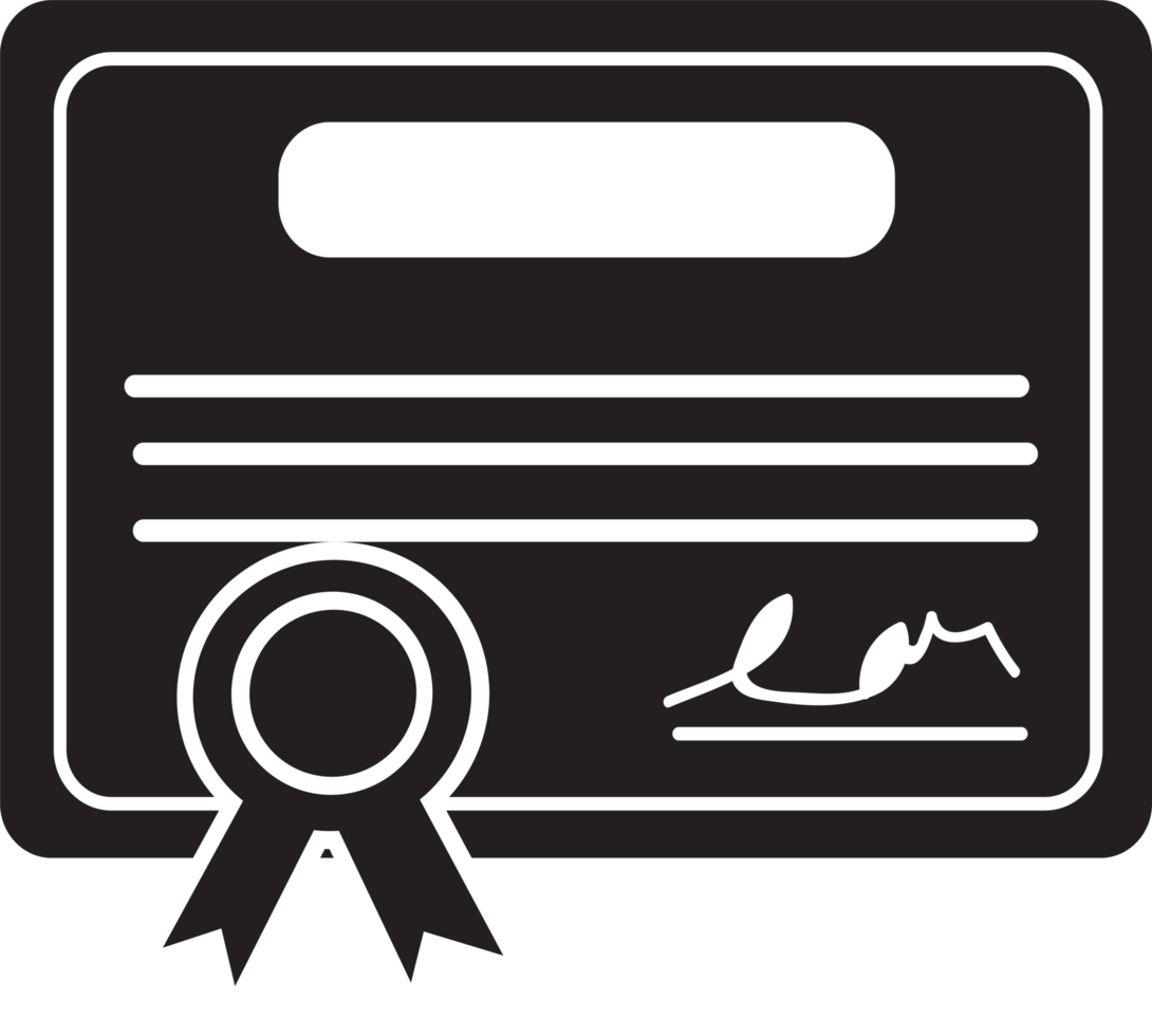 certifikat ikon tecken symbol design png