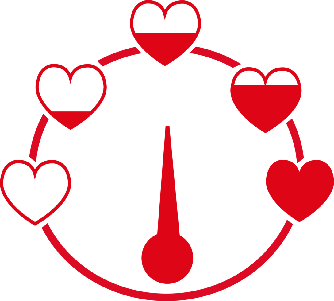 valentinstag karte idee liebe meter zeichen design png