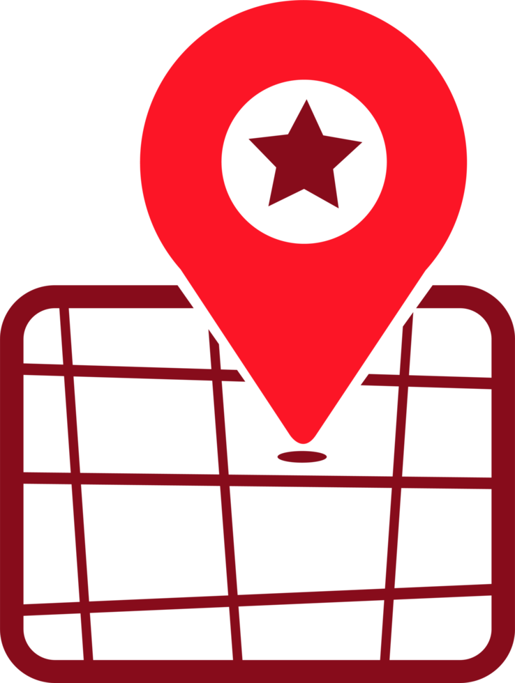 Pin location icon sign symbol design png