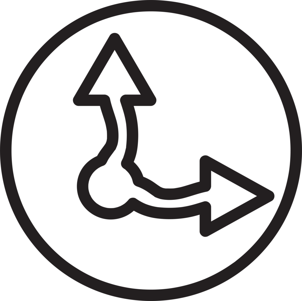 signe de flèche icône signe symbole conception png
