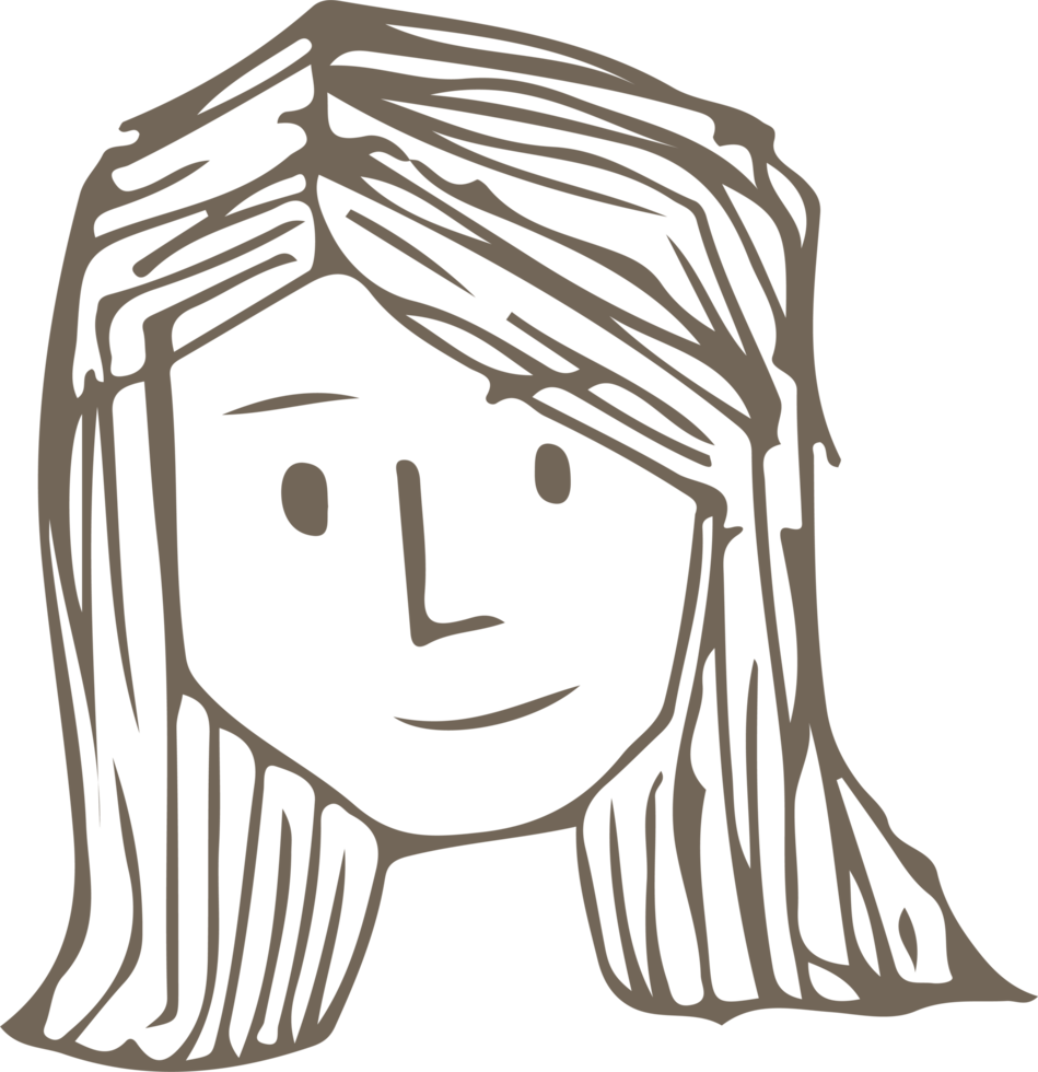 persone faccia icona avatar mano disegnare segno design png