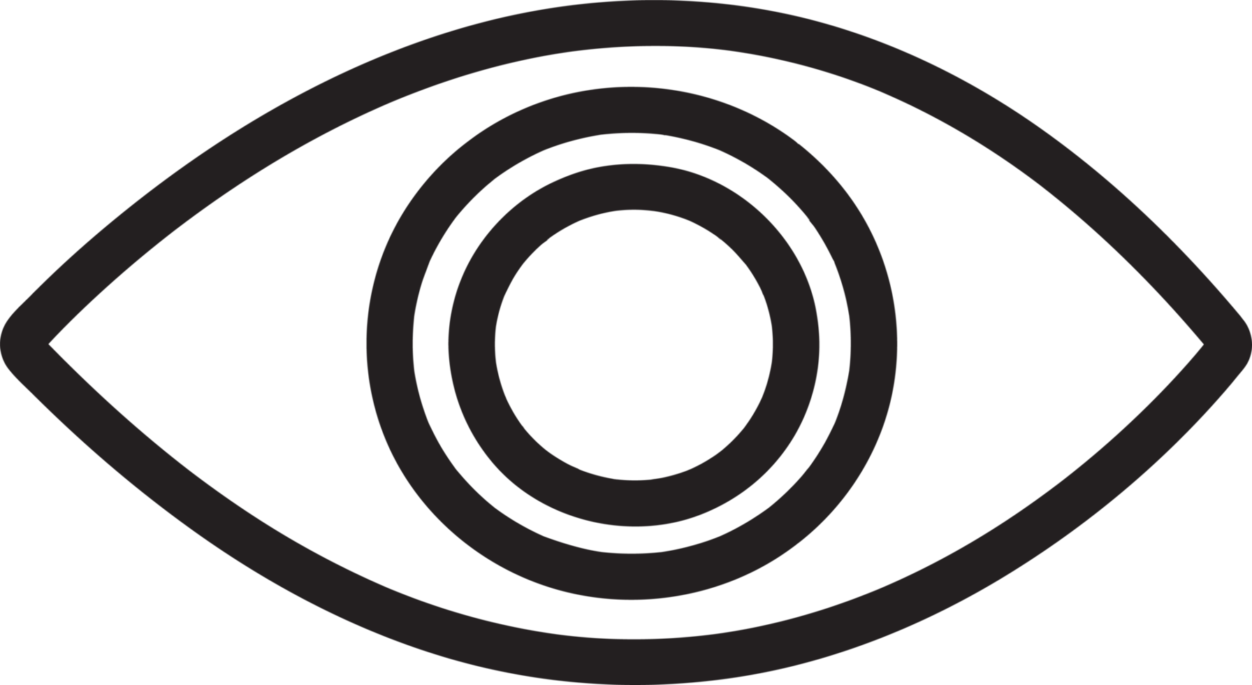 diseño de símbolo de signo de icono de ojo png