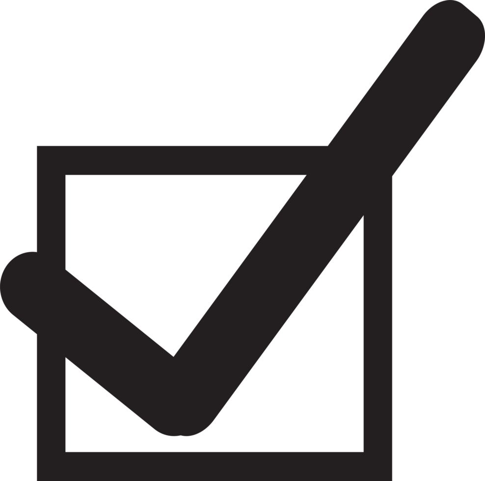 Check mark icon sign symbol design png