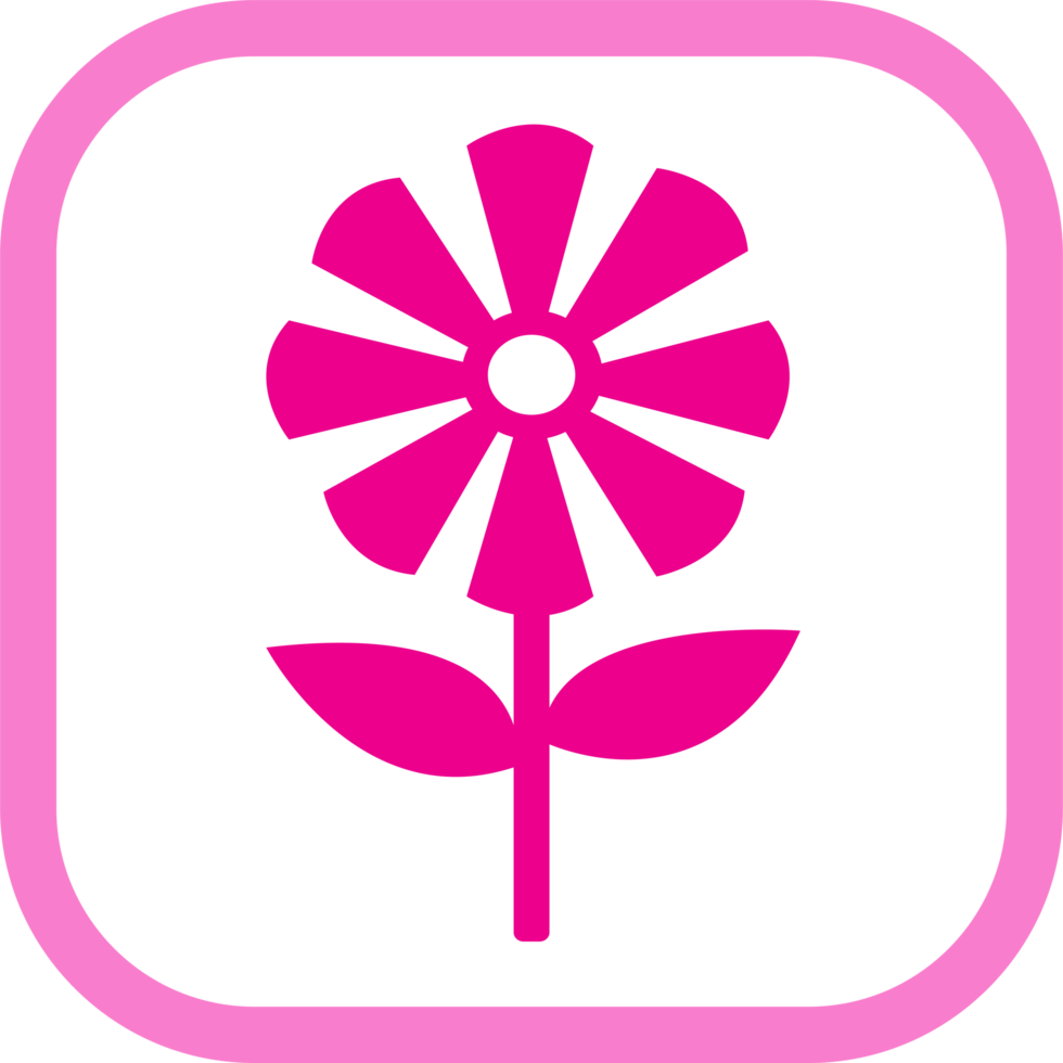 blomma ikonen flora tecken symbol design png