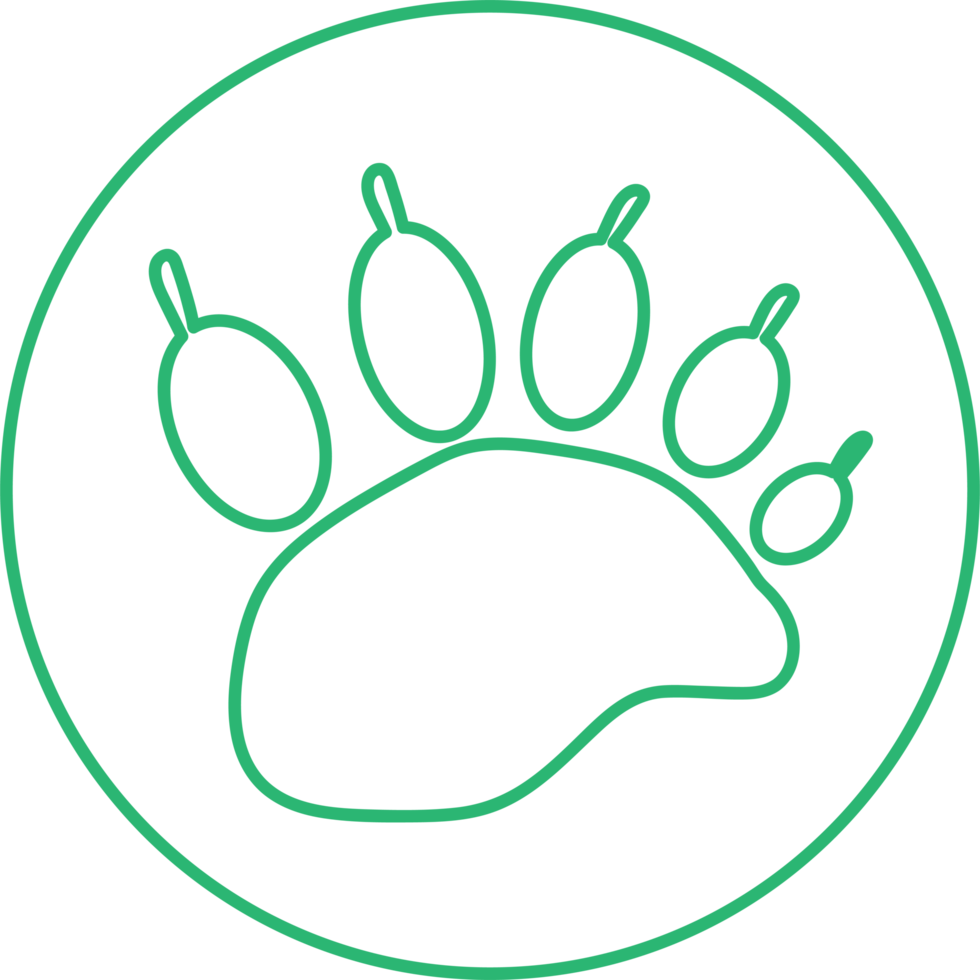 Animal footprint icon sign design png