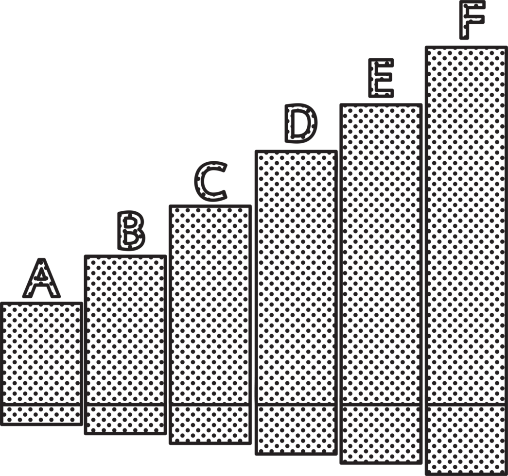 diseño de símbolo de signo de icono de gráfico de datos comerciales png