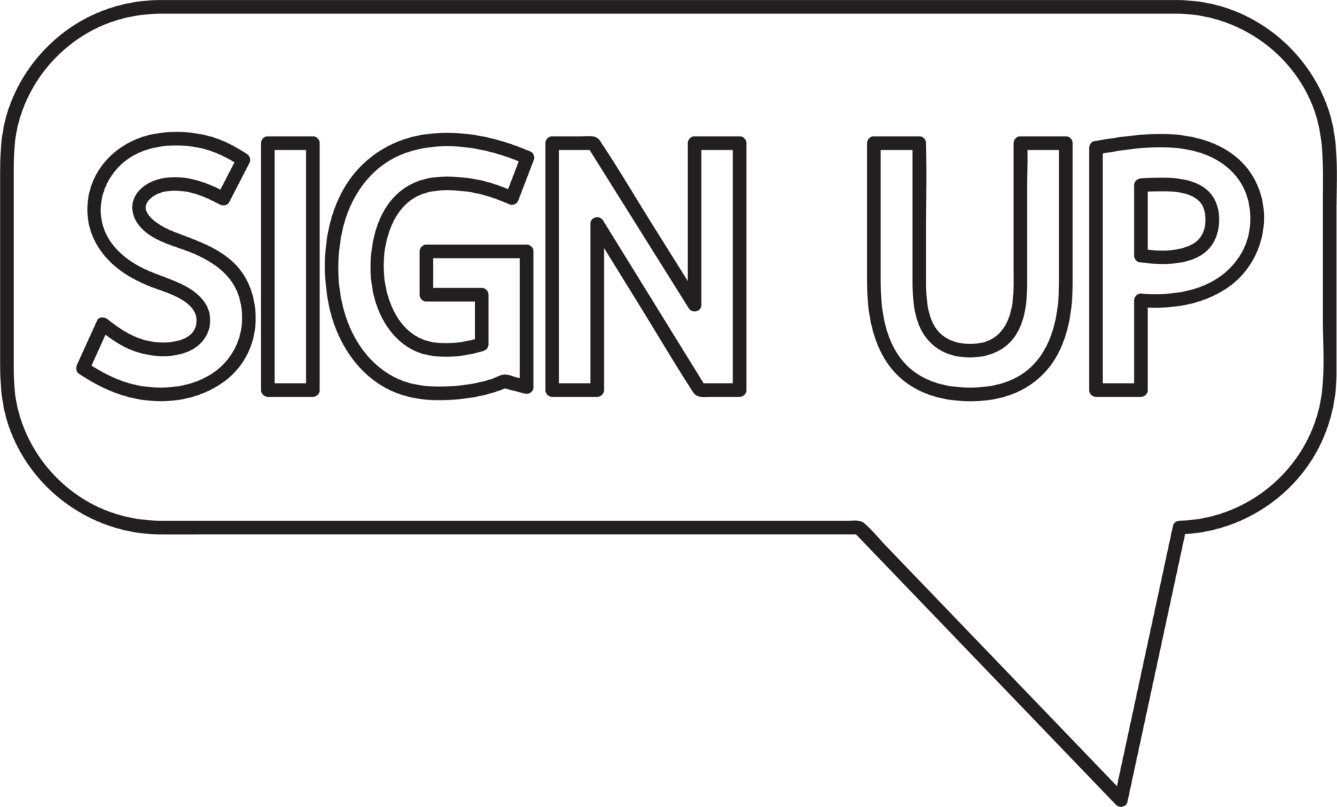 Sign up button sign design 10154837 PNG