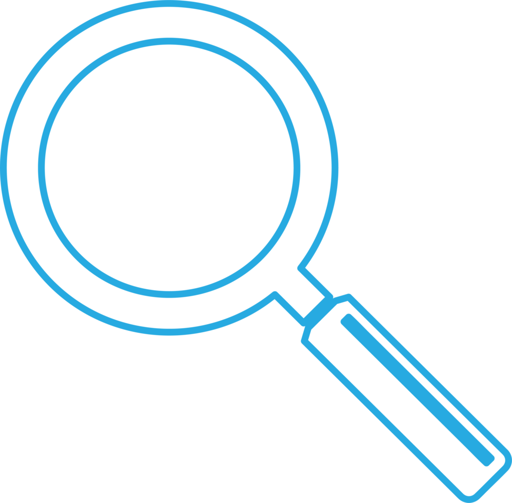 Magnifying glass sign  search icon png