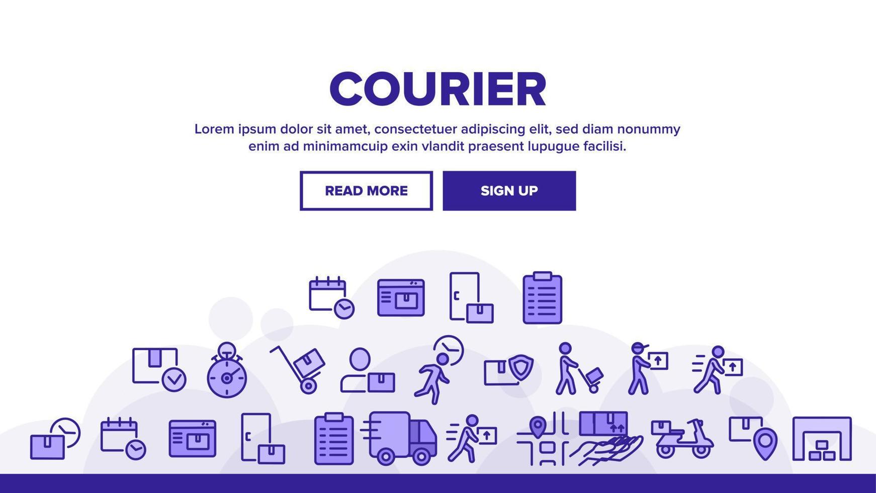 Courier Post Landing Header Vector