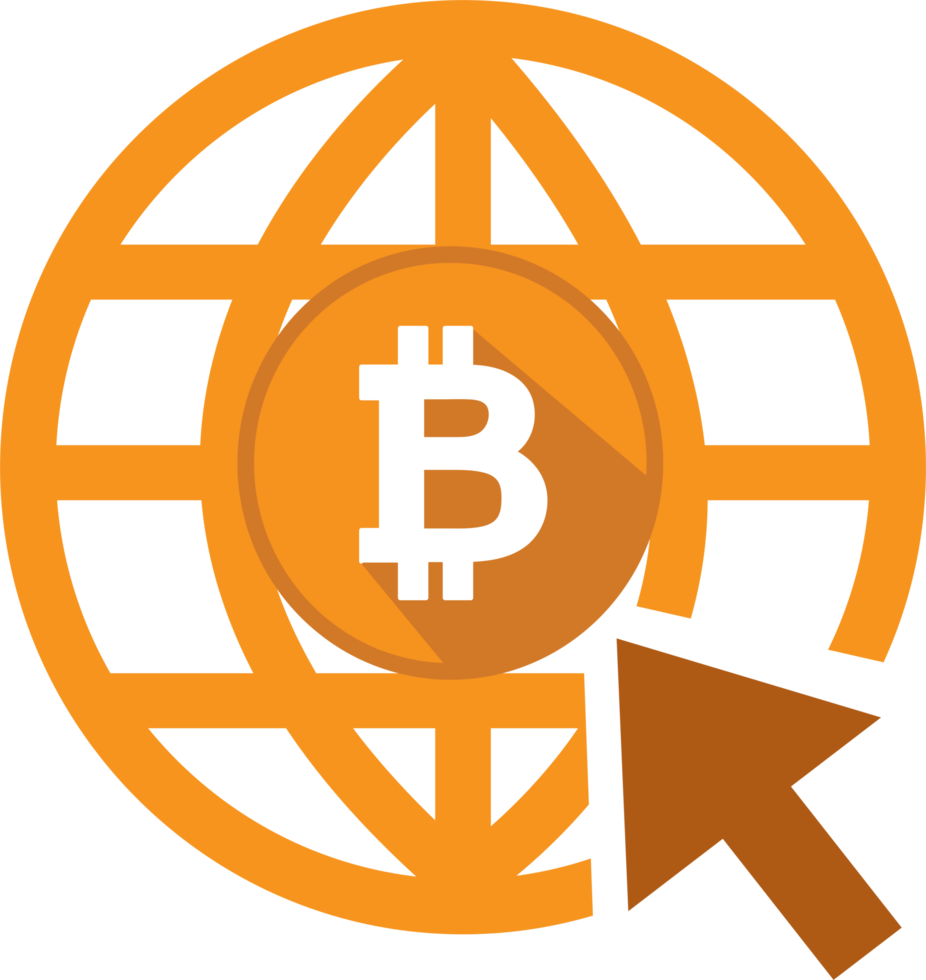 Bitcoin icon sign symbol design png