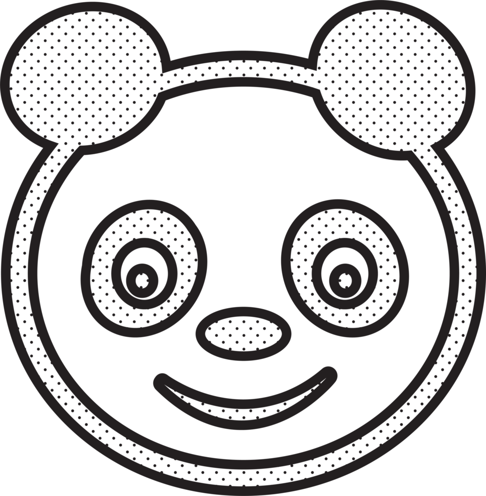 Panda icon Cartoon character cute design png