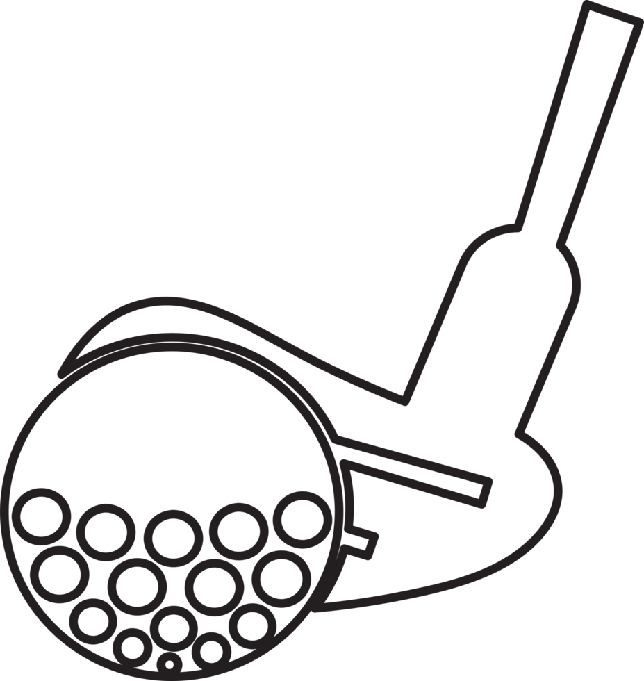 disegno di simbolo del segno dell'icona di golf png
