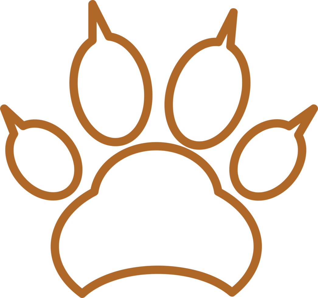 Animal footprint icon sign design png