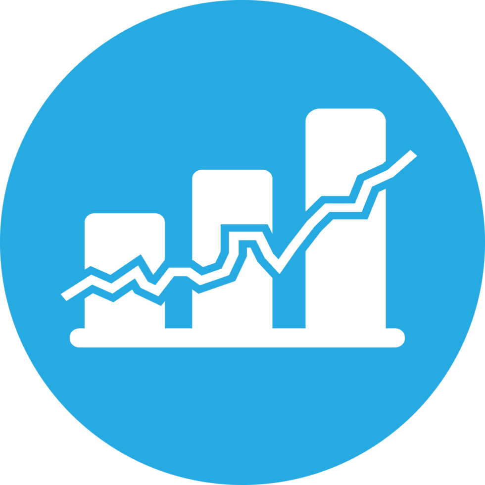 Graph chart icon sign design png