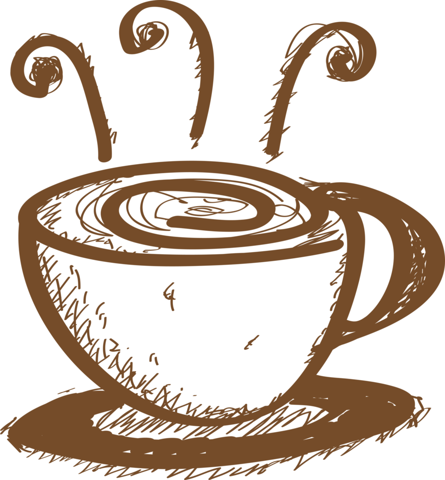 diseño de símbolo de signo de icono de café png