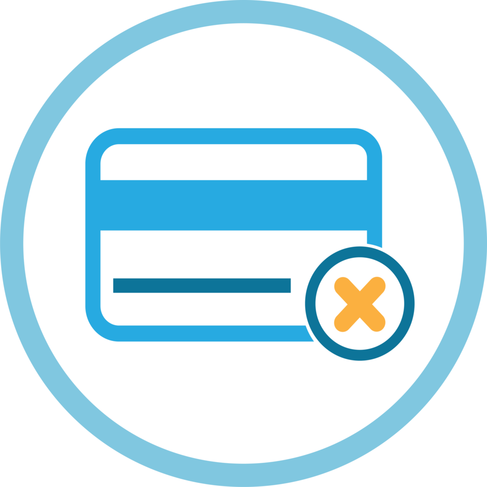 Credit card icon sign design png