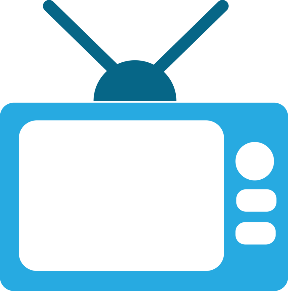 diseño de símbolo de signo de icono de tv png
