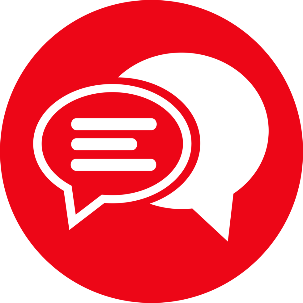 speech bubble chat icon sign design png