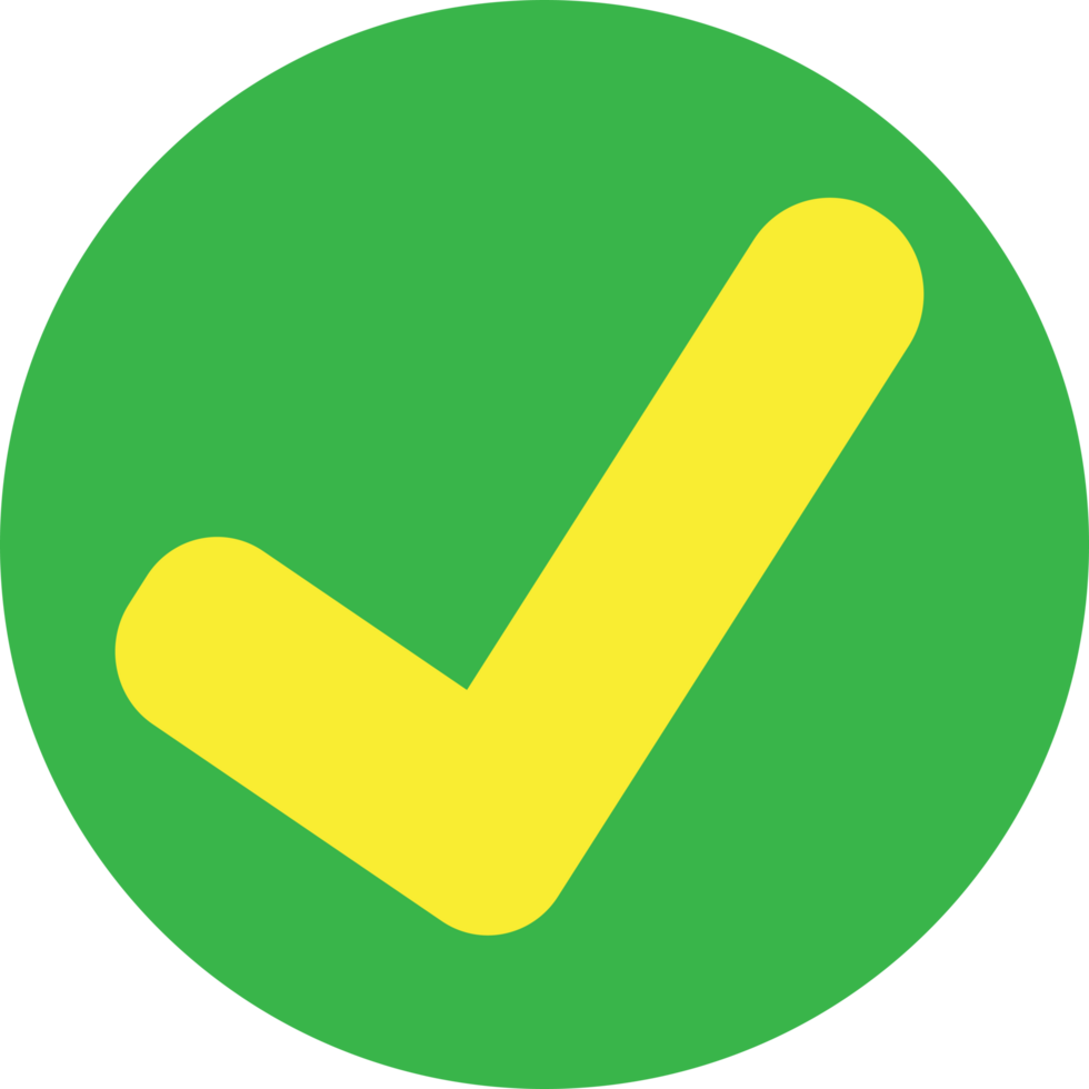 Tick Check Mark Icon sign symbol design png