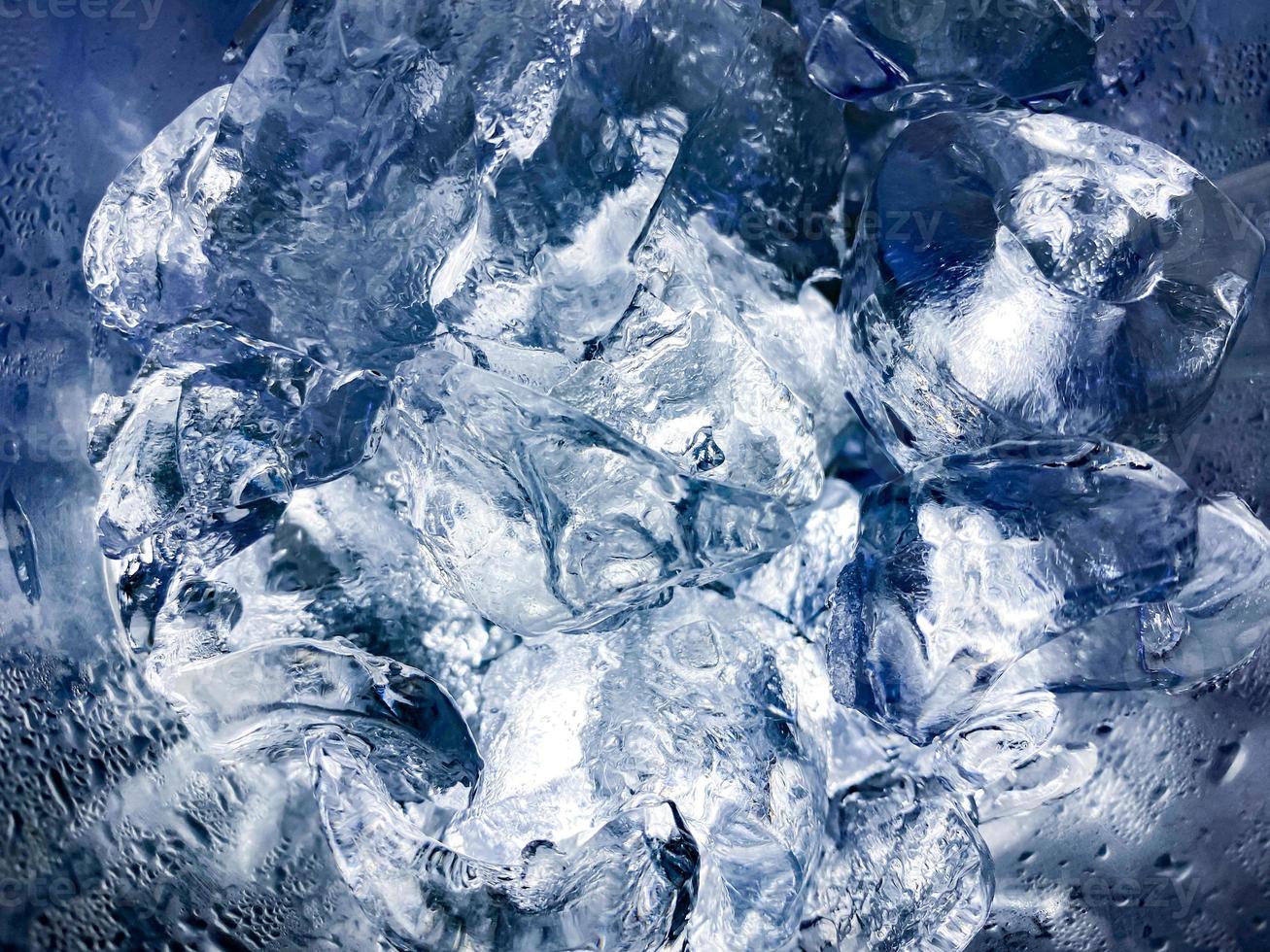 Ice cubes feel fresh on hot days background photo