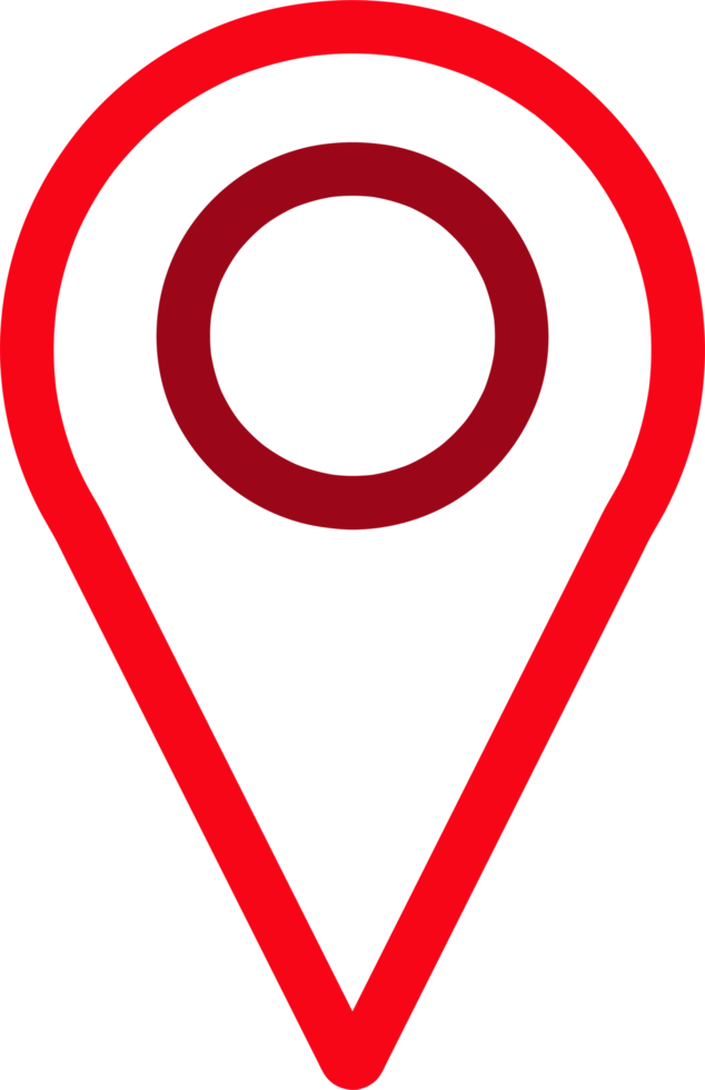 Pin location icon sign symbol design png