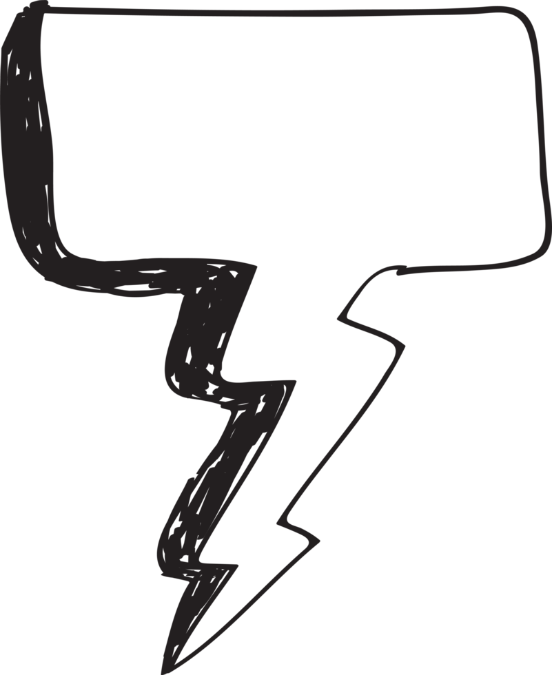 icona di discorso bolla disegnato a mano di schizzo png