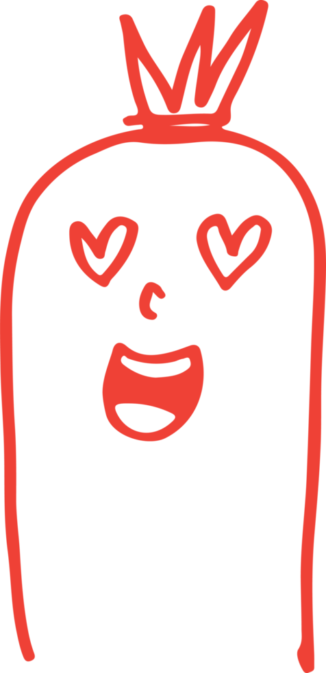 Cute sausage character cartoon emotion design png