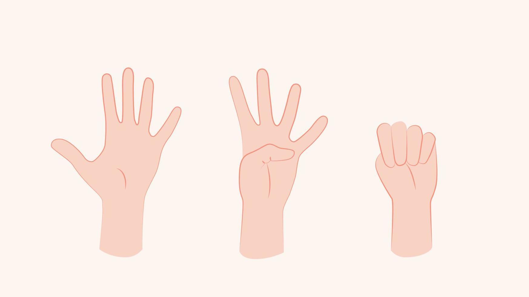 Domestic violence gesture. Sign of insecurity. Domestic Violence awareness month, October. vector
