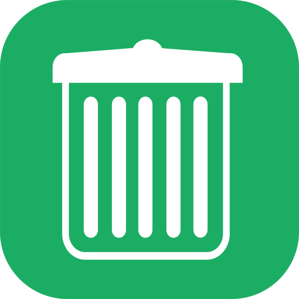 Trash can recycle bin icon png