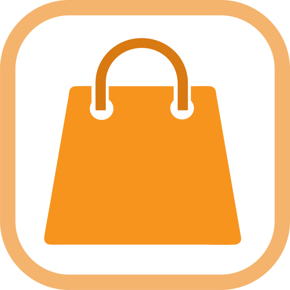 Shopping bag icon Sale package sign design png