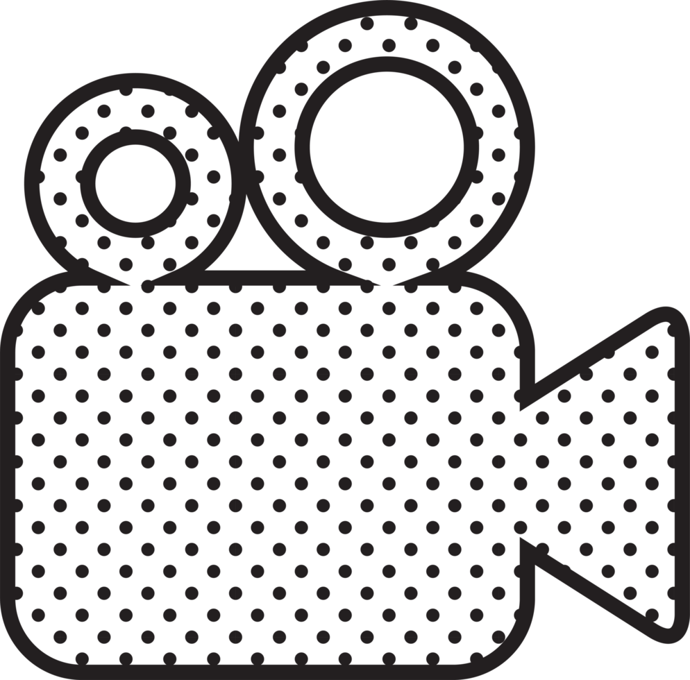 diseño de símbolo de icono de cámara de video png